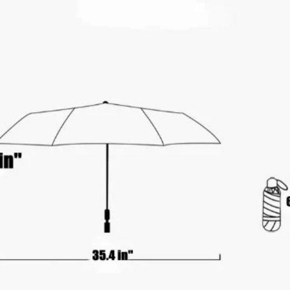 Lemon Mini Sun Rain Pocket Umbrella - Picture 3 of 4
